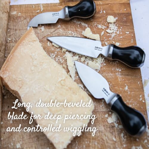 BOSKA Cracking Knife Pro 140 mm – Parmesan Knife - Break knife - For Hard Cheese, Durable Stainless Steel Blade, Ergonomic Handle, Perfect for Breaking Parmesan with Precision - German Steel - style: Cracking knife