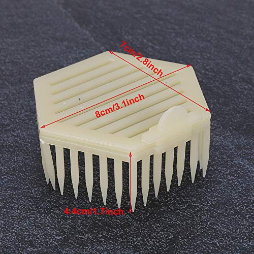 Fdit 10Pcs Plastic Beekeeping Queen Needle Type Bee Cage Queen Cage Beekeeper Tool Beekeeping Equipment