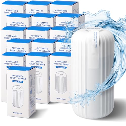Fresh & Fresh Automatic Toilet Bowl Cleaners - 16 Bottles(UPTO 2500 FLUSHES/Bottle), Commercial and Residential Toilet Cleaner 3-4 MONTH Lasting Toilet Bowl Cleaner Bottle - color: Bottle (White), size: 16