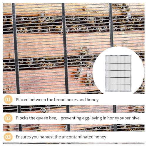 2Pcs Metal Queen Excluder Beehive Queen Bee Excluder Beekeeping Queen Excluders Beekeeping Tools (8 Frame 2Pcs) - size: 8 Frame 2Pcs