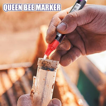 Queen Bee Marking Pen,8 Piece Beekeeping Pen | Queen Marking Kit | for Beekeeper Honey Beginners Orchard Farm Garden Patio Courtyard Outdoor Home