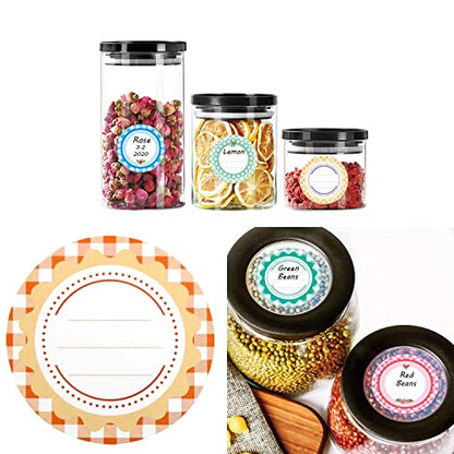 Canning Label MEETOOT 80PCS Removable Mason Jar Lid Labels Water Soluble Canning Supplies Label for Kerr, Mason Jars, Ball Jars, Food Containers and Canning Lids, Dissolvable Food Label