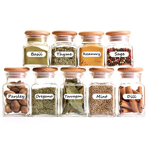 264 Pieces Removable Food Labels Stickers Waterproof Kitchen Labels for Food Storage, Home Organization with Marker Pen, 3 Sizes (Silver Side)