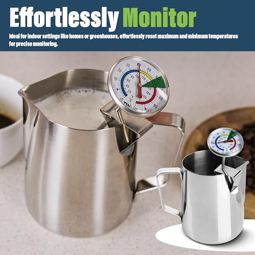 Milk Thermometer and 600ml Milk Frother Jug for Perfect Barista Style Coffee Making Great for Frothy Latte Cappuccino | Ideal for Perfect Barista Style Coffee Making Great for Frothy Latte Cappuccino