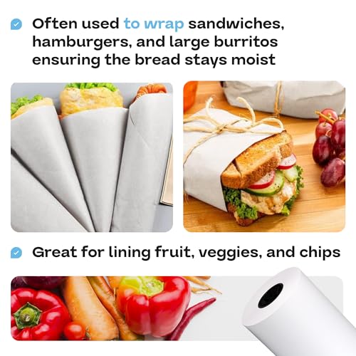 Freezer Paper Roll 24" x 13200" (1100 feet) - USA-made Large White Paper for Freezing Food, Meat & Fish - Freezer Material with Special Coating-Strong Barrier Against Air and Moisture by IDL Packaging - color: White, size: 24" X 1100 Feet, 1 Roll