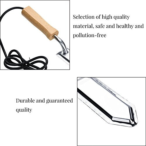 Septpenta Honey Uncapping Knife, Honey Cutter Scraper, Stainless Steel Electric Honey Knife Extractor Equipment Beekeeping Equipment, Electric Uncapping Knife for Beginning Beekeepers(USA)