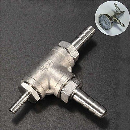 Home Brewing Stainless Steel Diffusion Stone Inline oxygenation Aeration Aerator Kit Oxygenation Diffuser for Wort Chiller Kettle Pump Beer Brewing