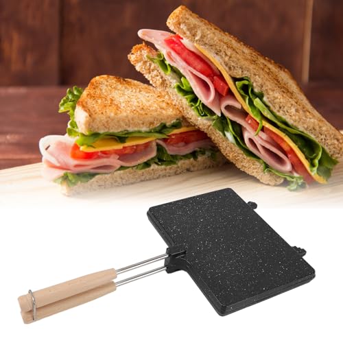 Pie Iron Grilled Cheese Maker with Removable Handle a Non Stick Stovetop Press for Camping and Breakfast