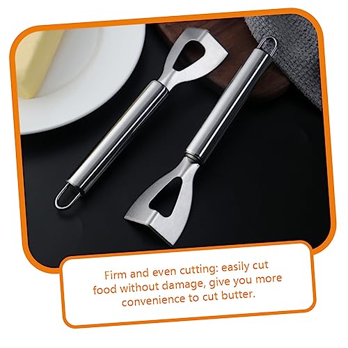 Cabilock 3PCS Stainless Steel Butter Knife Set Kitchen Cheese Cutting Tools Ergonomic Handles for Home Cooking and Charcuterie Boards