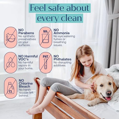 Fab Tab Multi Purpose Cleaner Cleaning Tablets, Eco-Concious Refillable Glass Bottle System with Boutique Hotel Scent, Safe For Family and Pets - Chemical-Free, Plastic-Free - 3 Count