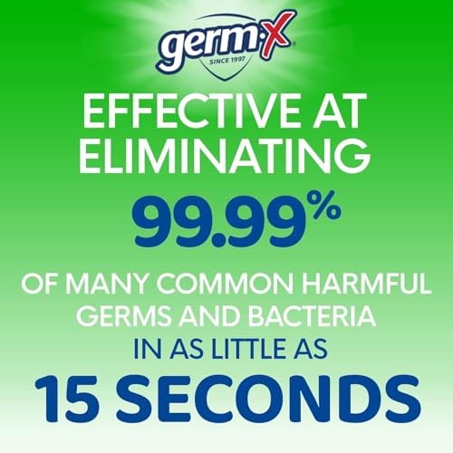 Germ-X Advanced Hand Sanitizer with Aloe and Vitamin E, 1 Liter (Pack of 4), Less Drying Moisturizing Gel, No Rinse Formula, Pump Bottle - size: 33.8 Fl Oz (Pack of 4)
