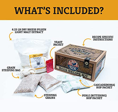 Craft a Brew - Beer Recipe Kit - American Pale Ale - Home Brewing Ingredient Refill - Beer Making Supplies - Includes Hops, Yeast, Malts, Extracts - 5 Gallons - color: American Pale Ale