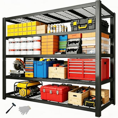 84" H Heavy Duty Wire Garage Shelving, 5-Tier Adjustable Industrial Metal Storage Shelving Unit,Standing Storage Rack for Warehouse and Basement, 24" D x 55" W x 84" H - size: 24"D x 55"W x 84"H(Wire Mesh)