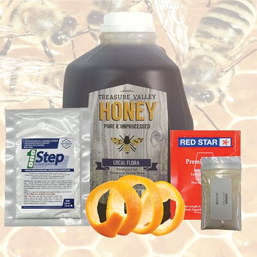 HomeBrewStuff Basic 1 Gallon Mead Orange and Honey Mead Recipe Refill Kit