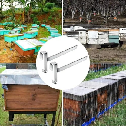2pcs Beehive Frame Perch Stainless Steel Beehive Holder Stable Bee Hive Supplies Multifunctional Rustproof Beekeeping Supplies