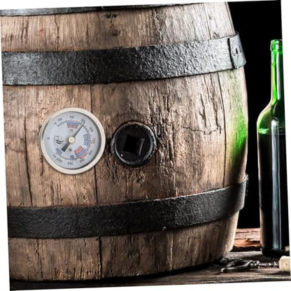 Cabilock 304 Stainless Steel Wine Thermometer High Precision Dial Thermometer for Winemaking and Brewing Corrosion and Rust Resistant for Homebrew and Wine Barrel Monitoring