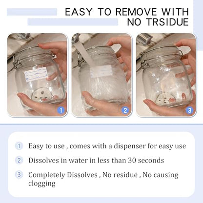 L LIKED 2x1 Dissolvable Labels, 600 Stickers, Use by Food Rotation Labels for Storage and Container (600, Blue) - size: 2"x1"/600labels/Blue