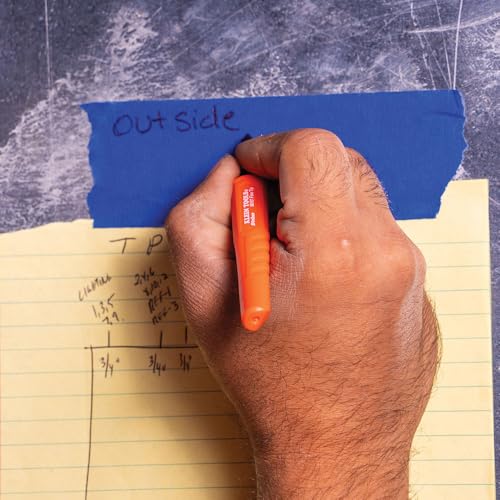 Klein Tools 8610112 Skribes Fine Tip Permanent Markers, Professional-Grade Ink, Multi-Surface Jobsite Marker for Wet, Dry and Oily Surfaces, Black, 12-Pack - style: 12-Pack Black