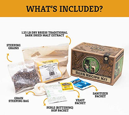 Craft A Brew Recipe Kit - Bone Dry Irish Stout Refill - 1 Gallon - Ingredients for Home Brewing Beer - color: Bone Dry Irish Stout
