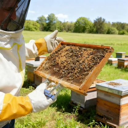 Honey Lake 20 Pack Deep Beehive Frames with Foundations Kit, Durable Wooden Frames and Food-Grade Beeswax-Coated Plastic Foundations, 9-1/8-Inch (Black) - color: 20Pack-Black
