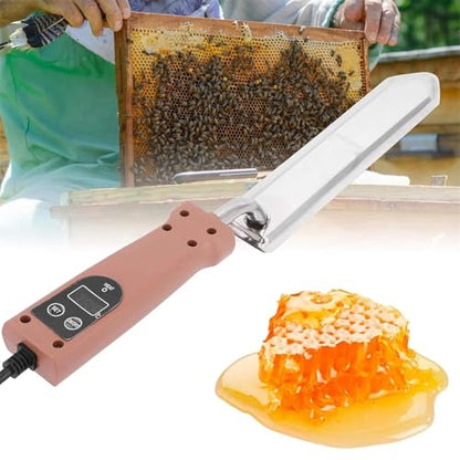 Electric Honey Cutter, Stainless Steel Honey Uncapping Knife with Temperature Control(50-180℃), Honey Extractor for Honey Combs, Beekeeper