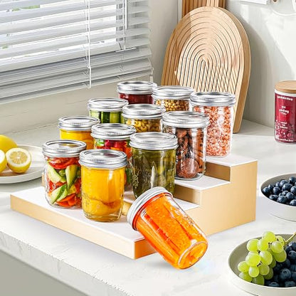 Miuyhji Wide Mouth Mason Jars 16 oz with Lids [2 Pack], Canning Jars with Metal Airtight Lids and Bands, 16 oz Glass Jars for Fermenting, Pickling, Freezing, Preserving, Meal Prep, Jar Décor - size: 16 oz-2Pcs (Clear)