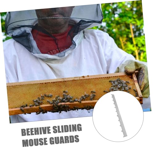 Sosoport 6pcs Beehive Spacer Strips for Beekeeping Metal Frame Ends for Honeycomb Divider Galvanized Essential Beekeeper Tool for Hive Management