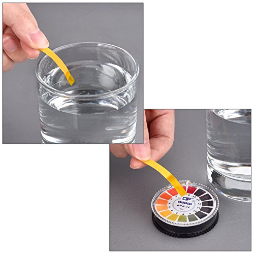 Jovitec Universal Ph Test Paper Strips Ph Test Strips Roll, Measure Full Range 0-14 Each 16.4 ft(4 Rolls)