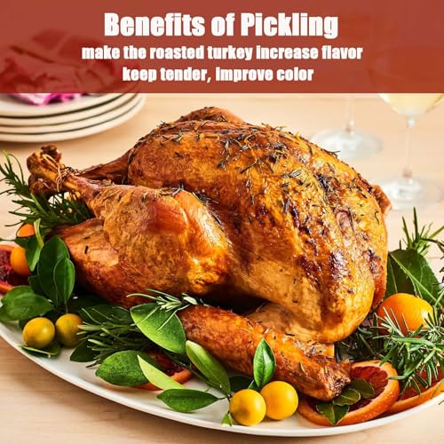 5 Gallon Bucket Liner Bags, 5 Pack, Brining Bags for Turkey, 5.5 Mil Thicken Brine Bag Food Grade, BPA Free, Heavy Duty Leak Proof Brine Turkey Bags, 30"×21" Large Size