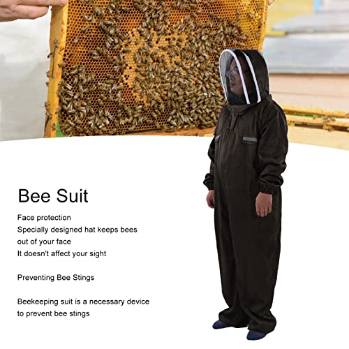 Ventilated Beekeeping Suit with Hat - Full - Body Sting Protected Beekeeper Gear for Adults