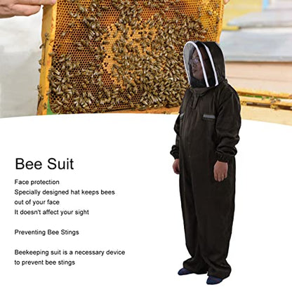 Ventilated Beekeeping Suit with Hat - Full - Body Sting Protected Beekeeper Gear for Adults