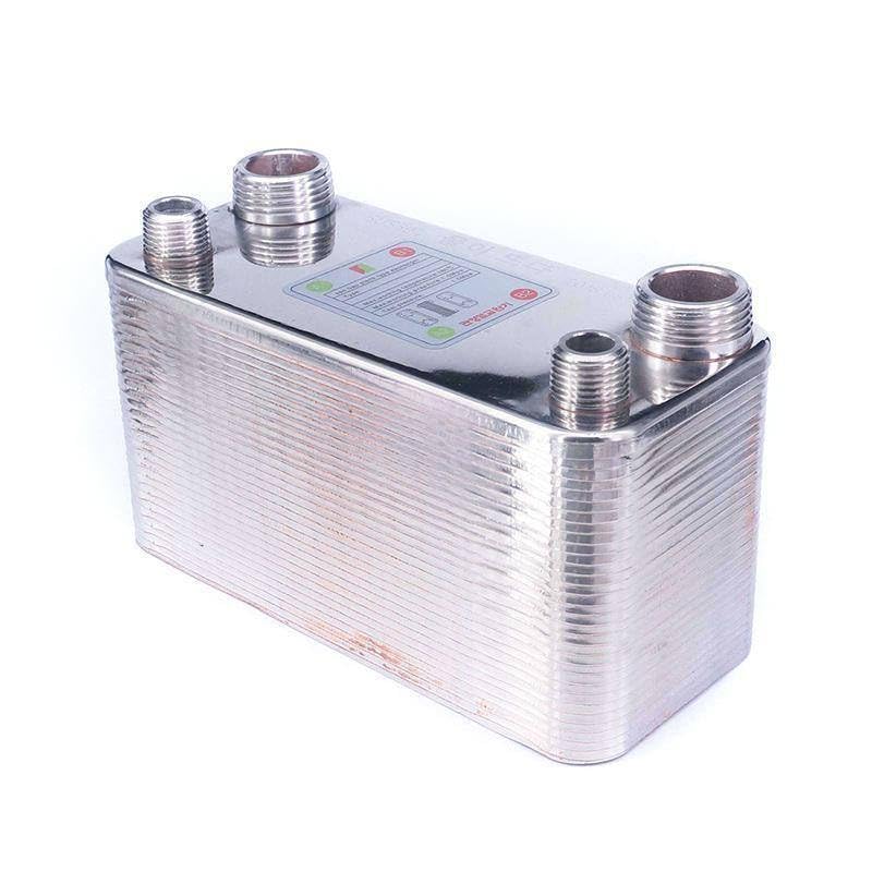 Generic 32 Plates Heat Exchanger Beer Wort Chiller Cooler 304 Stainless Steel for Home Brewing Beer