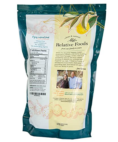 Relative Foods Citric Acid Powder Food Grade – 5 lb - Pure Citric Acid for Cooking, Canning, Bath Bombs & More - Non-GMO, Gluten-Free, No Additives - Resealable Bag - size: 5 lb