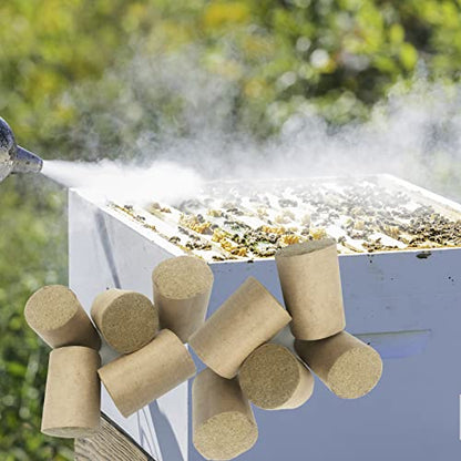 Bee Smoker Pellets - 108 PCS, Beekeeping Tools,Natural Smoker Pellets, Bee Hive Smoker Pellets, Beekeeping Supplies, Soft Smoke, Pleasant Smell, Suitable for Beekeeping(108 Packs)