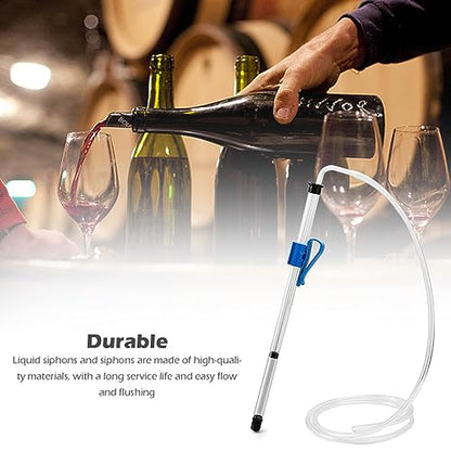 14 Inch Auto Siphon Homebrew Pump with Tubing and Clamp Clear Wine Making Kit for Small Batch Beer Kombucha Wine