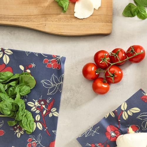Bee's Wrap Beeswax Wraps for Food - 3 Pack of Assorted Beeswax Wraps - 2 Medium & Sandwich Wrap - Plastic Free Made in USA Reusable Natural Food Wrap - Botanical - style: Lunch Pack Botanical