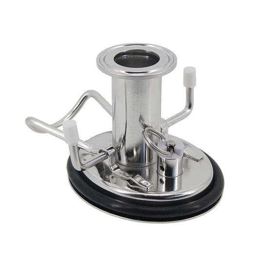 304 stainless steel Cornelius Keg Lid with 1.5'' Tri-clamp Ferrule,NEW Corny Beer Keg Lid 60PSI PRV Food Grade Dry Hopper