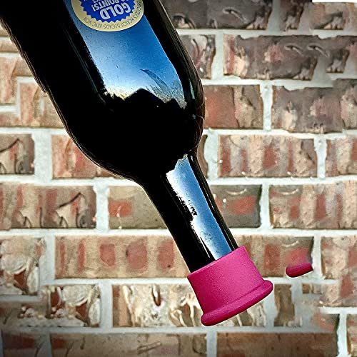 Airtight Seal & Reusable Silicone Wine/Beer Saver Bottle Stopper Covers - Easy to Use and Clean (Black/Gold, 2) - color: Black/Gold