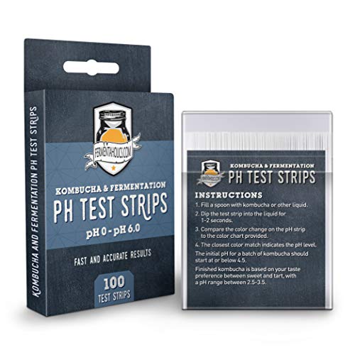 Fermentaholics Kombucha & Fermentation pH Test Strips – Instant Read pH Strips Dispenser for Brewing & Fermentation, pH Range 0–6 - size: pH Test Sticks