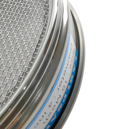 16 Mesh Lab Sieves 4" Diameter 304 Stainless Steel Wire Cloth Test Sieve for Industrial Laboratory Home - size: 16 mesh
