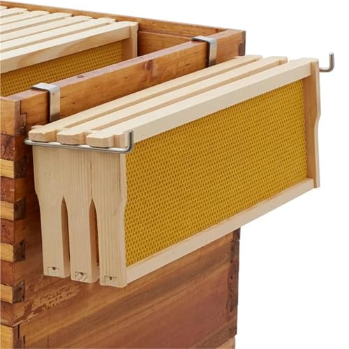 Bee Frame Holder 2pcs Honey Keeper Beehive Frame Holder Stainless Steel Hive Hanger Perch
