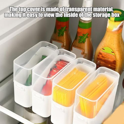 Refrigerator Cheese Holder – Transparent Sealed Food Saver Bin, Compact Dairy Organizer Case for Home Rental Property Hotel Restaurant Countertop Chilled Storage