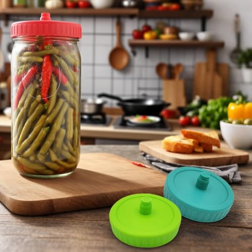 3PCS Mason Fermenting Lid Airlock Fermentation Lid Pickle Lid for Preserving