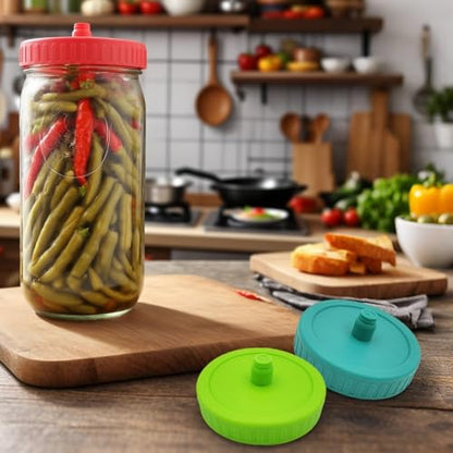 3PCS Mason Fermenting Lid Airlock Fermentation Lid Pickle Lid for Preserving