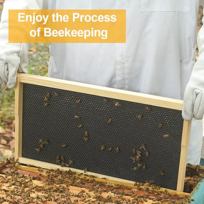 Beekeeping Suit with Reinforced Veil – No Collapse, Breathable Cotton, Sheepskin Gloves Included, Generous Fit for Tall Builds, Beekeeping, Wasp Nest Removal, Apiary, Yard Work XXL - size: XXL for 5'11"-6'3"