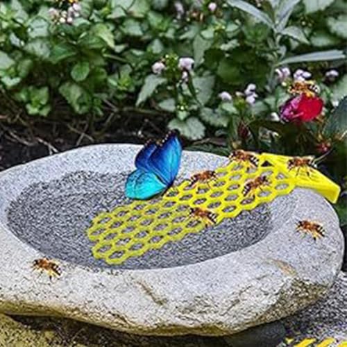Bee Waterer Ladder,Beehive-Shaped Butterfly Watering Feeder,Bee Hydration Station | for Pool Courtyard Garden Pond Patio Lawn Porch Pathway Balcony - color: Yellow