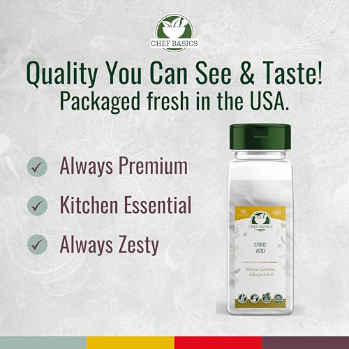 Citric Acid Powder, Citric Acid, Food Grade Citric Acid Crystals, Sour Salt, Premium Kitchen Essentials, 2lb. Citric Acid Bulk Bag - size: 2 Pound (Pack of 1)