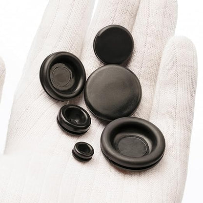 Rubber Grommets for Wiring-205pcs Assorted Firewall Hole Plugs in 7 Sizes M25.4, M22.23, M19.05, M15.88, M12.07, M7.14, M9.53-Waterproof Rubber Grommet Kit Wire Grommet Perfect for Sealing Auto Panel - size: 7 Sizes-205pcs
