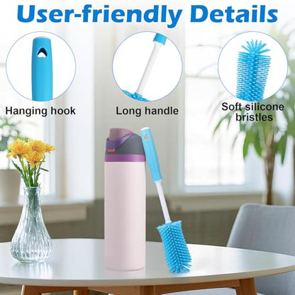 Palksky Water Bottle Cleaning Brush Kit, Brush and Straw Cleaner for Owala, 5 PCS - size: 5 Pack