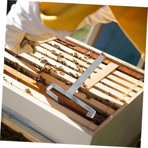 Toyvian 2pcs Stainless Steel Beekeeping Frame Holder Stand Detachable Bee Frame Support Tool for Hive Tool Storage Efficient Organization Supplies for Beekeepers